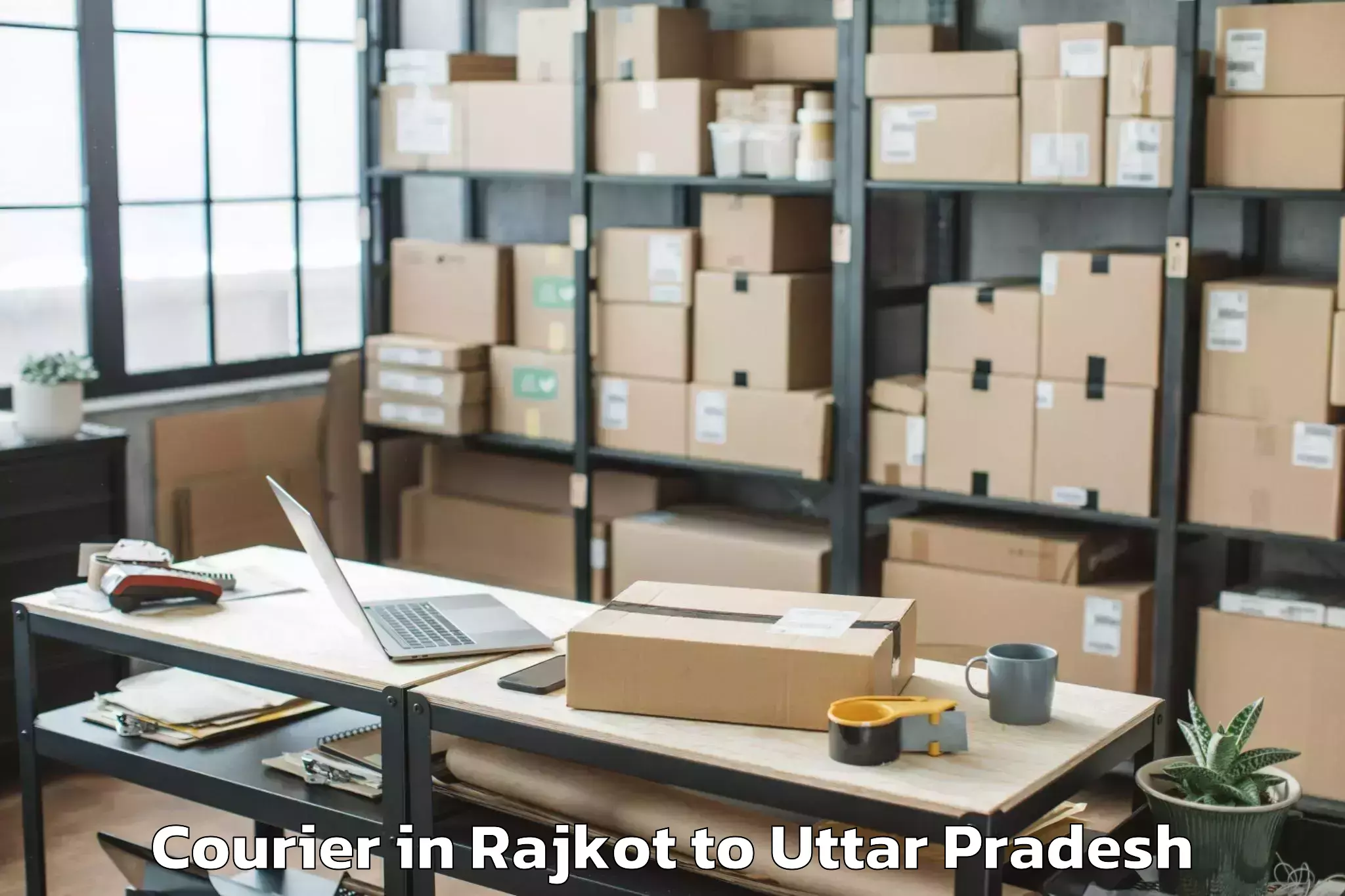 Hassle-Free Rajkot to Ghanghata Courier